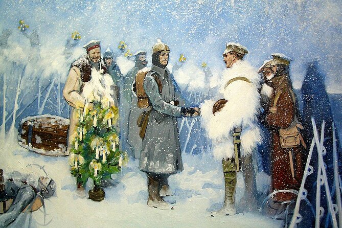 From Ypres 4hr Christmas Truce and Monster Mines of Messines PRIVATE Tour - Visiting Hill 60 and the Caterpillar Crater