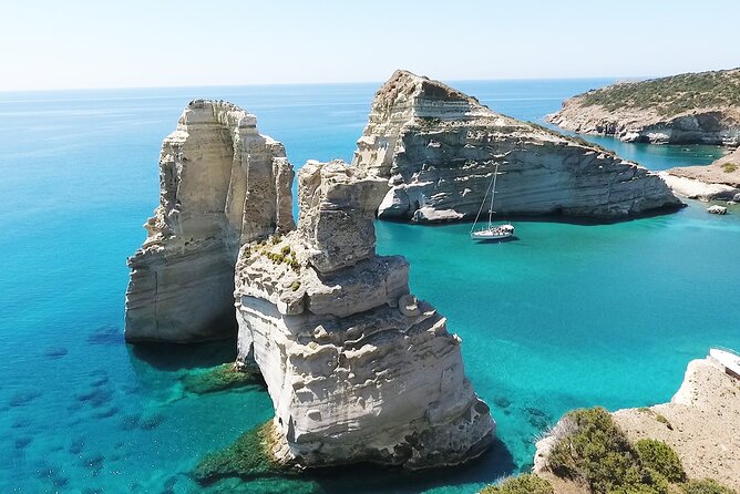 Full Day Boat Tour to Kleftiko & Sykia Cave - Departure Point and Booking Details in Milos