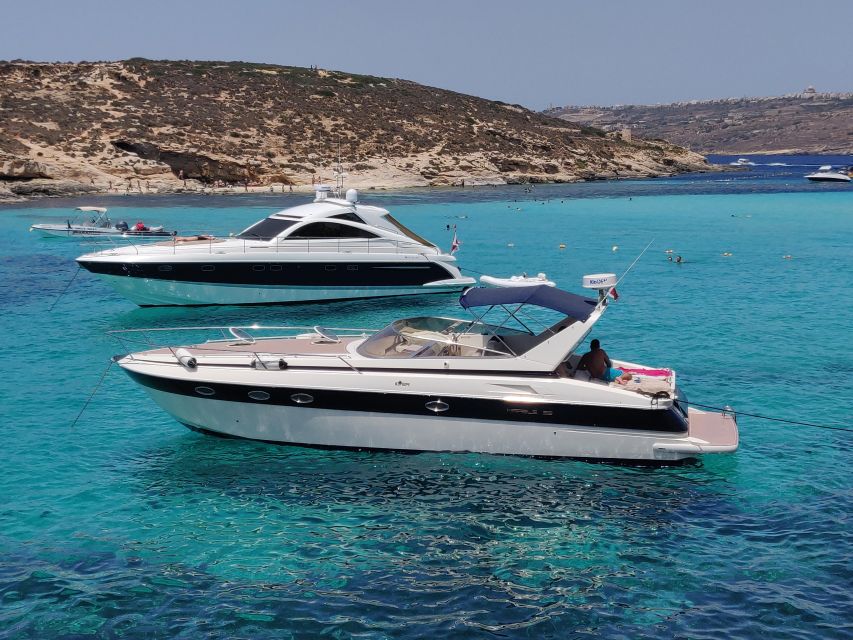 Full Day Private Boat Charter in Malta & Comino - Starting Point at Mellieha Bay and Easy Access