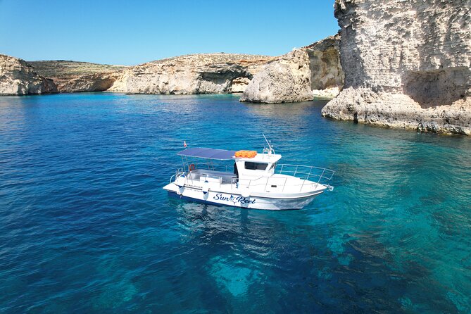 Full Day Private Boat Charters Malta: Blue Lagoon, Comino & Gozo - Exploring Crystal Lagoon: Swimming in Nature’s Glass