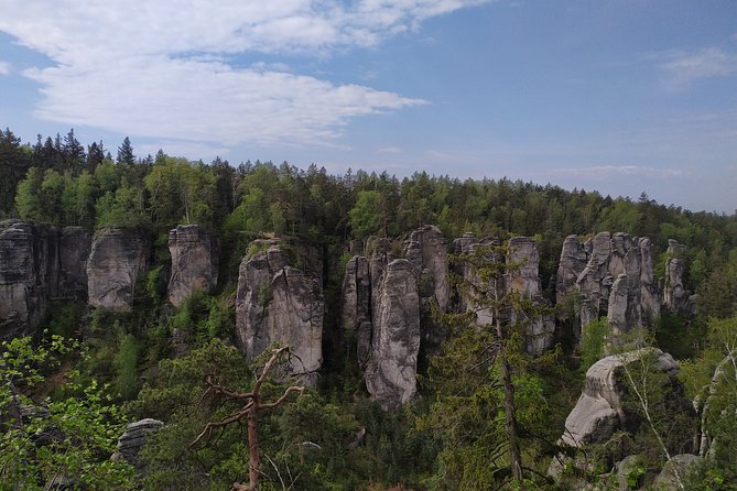 Full day trip to Bohemian Paradise UNESCO park - Scenic Journey to Prachov Rocks and Trosky Castle