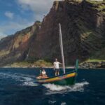 Funchal: Sunrise on a typical Madeiran boat - Departure from Funchal Marina at Dawn
