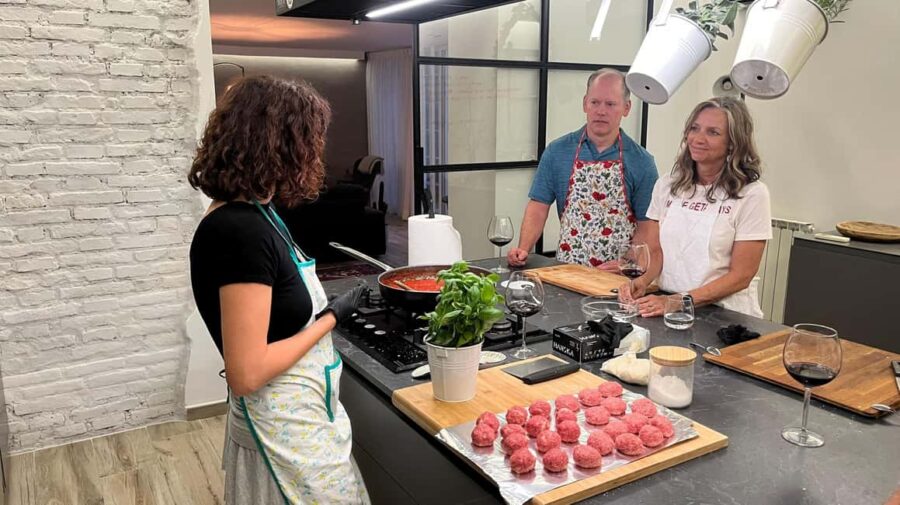 Gnocchi & Meatballs | Cooking class & dinner at my place - The Joy of Dining Together with Local Wine