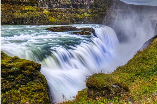 Golden Circle : Private Guided Day Tour + Blue Lagoon(Optional) - Marveling at Gullfoss Waterfall’s Towering Cascades