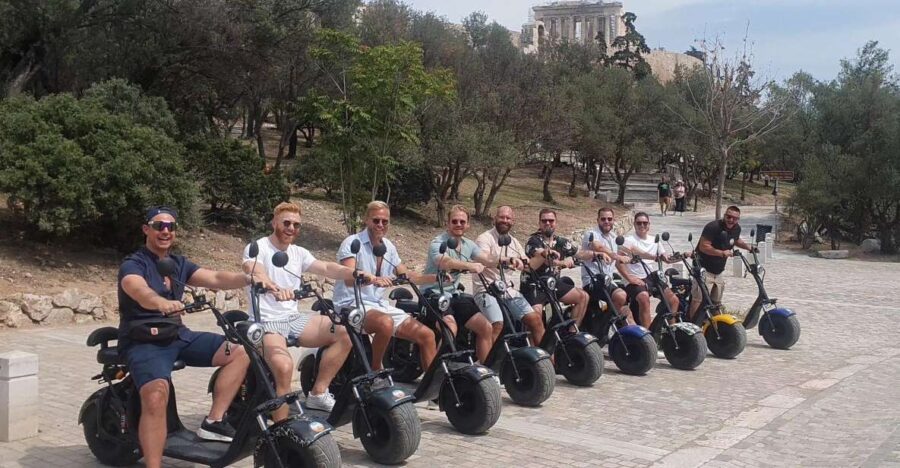 GoPro Adventure Tour in Acropolis area by E-Scooter - Exploring Athens on Electric Scooters