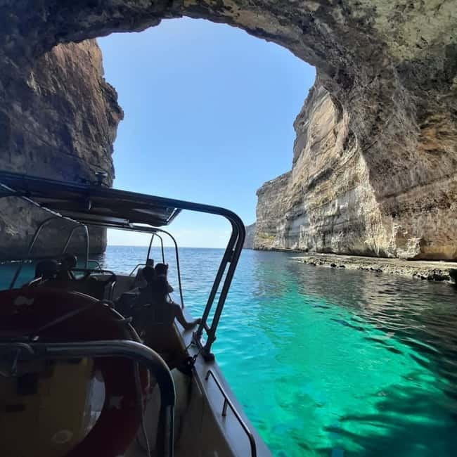 Gozo: 20-Minute Cave Tour and Blue Lagoon Stop - Entering the Santa Maria Caves by Boat