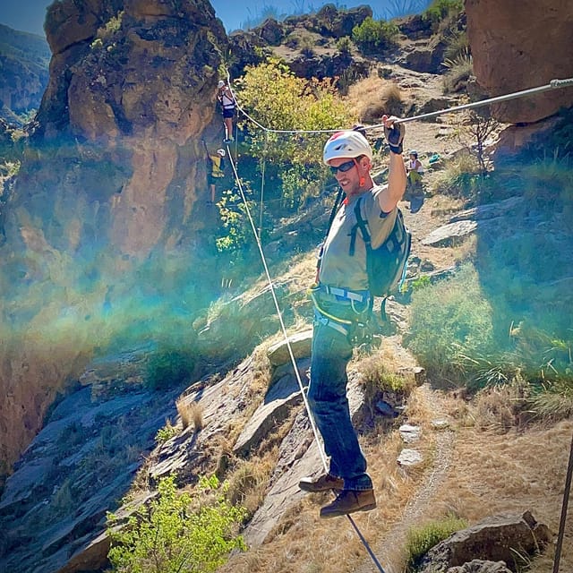 Granada: Vía Ferrata de Quentar - The Setting: Scenic Views of Quéntar and the Reservoir