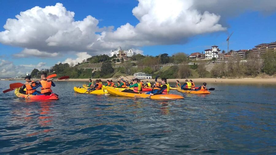 Guided kayak tour of Santander Bay with a tour guide. - The Iconic Magdalena Park and Its Palace