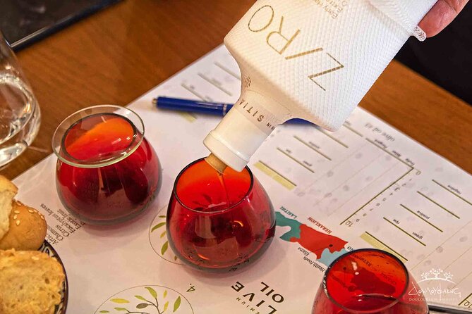 Guided Tasting of 3 Extra Virgin Olive Oils at Douloufakis Winery - Learning How to Taste Olive Oil Like a Pro
