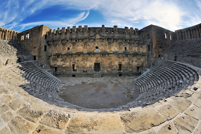 Guided Tour to Perge, Aspendos, Side and Kursunlu Waterfalls - The Magnificent Aspendos Theatre Built in the 2nd Century