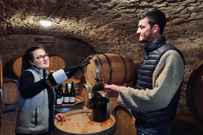 Half-day guided tour on the Burgundy wine Route in a classic car - Meursault and the Cellar Visit