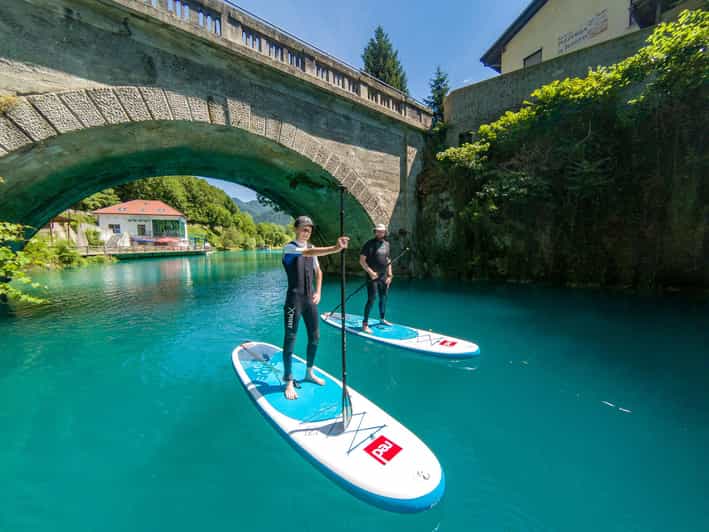 Half Day Stand-up Paddle Boarding on the Soa River - Scenic Drive from Bovec to Most na Soi