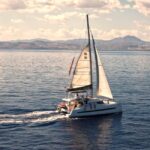 Hersonissos: Luxury Sunset Catamaran Cruise Sushi & Open Bar - The Spacious, Modern Catamaran Design for Comfort