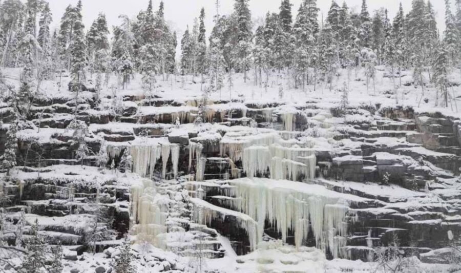 Hiking at Korouoma | Frozen waterfall - How the Trail Follows Korouoma’s Natural Beauty