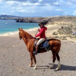 Horseback Riding in the sunset of Famara Beach, Lanzarote, Spain - Access to Well-Behaved Horses and Safety Equipment