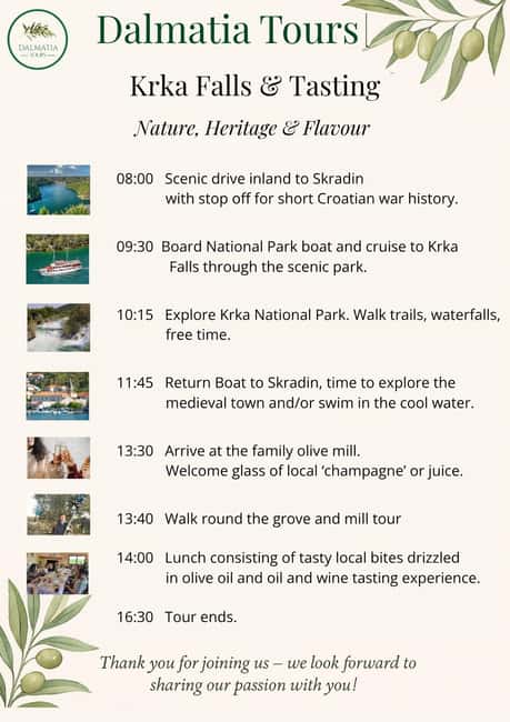 ibenik or Zadar: Krka falls, olive mill, oil & wine tasting - Exploring Skradin’s Medieval Charm