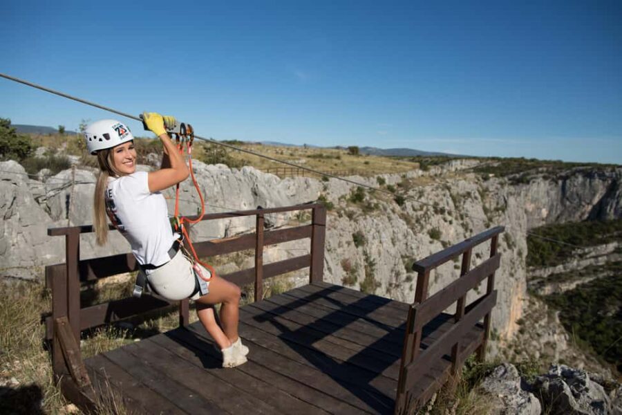 ibenik : Zipline ibenik - ikola Canyon - Starting Point and Reservation Details in Šibenik