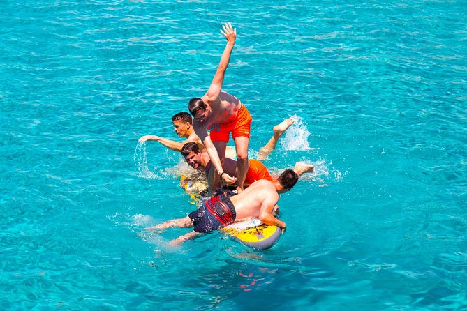Ibiza Beach Hopping Cruise with Paddleboards, Drinks and Food 6h - Activities and Water Toys for All Ages