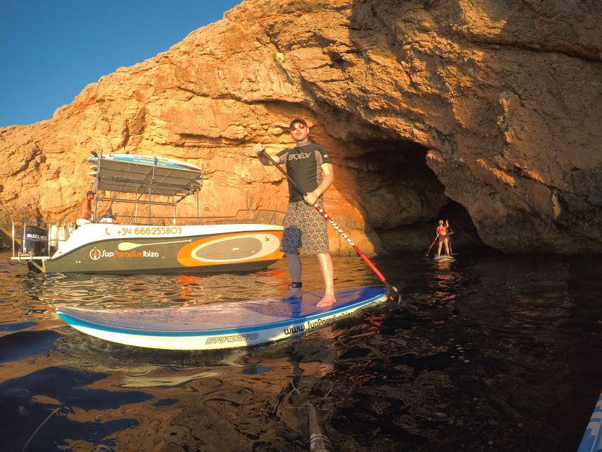 Ibiza: SUP & Snorkel Boat Tour with Caves, Drinks & Photos - Exploring Ibiza’s West Coast from the Water