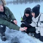 Inari: Ice Fishing Safari with Sleigh Ride and Snacks - Journey to a Remote Lake by Snowmobile-Sleigh Ride