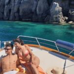 Ischia island private excursion on Gozzo Aprea Milano 8,3m - Viewing Castello Aragonese from the Sea