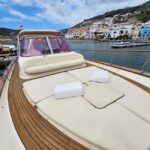 Island of Ischia: private full day boat tour on Aprea 12m - Deck features and onboard amenities