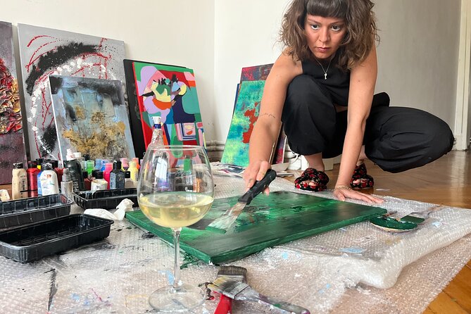 Istanbul Art Escape Wine and Paint at Local's Home - Savoring Turkish Wines in a Personal Setting