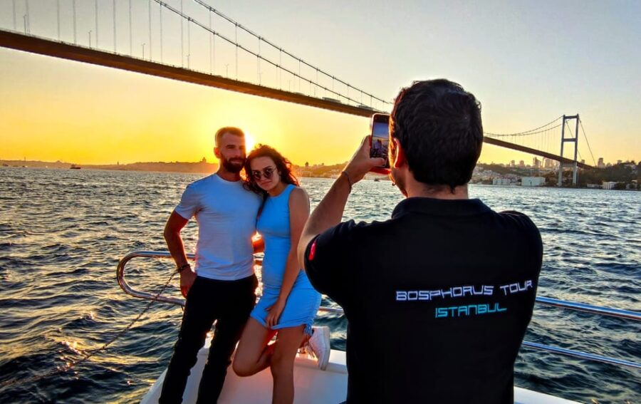 Istanbul: Bosphorus Sunset Yacht Cruise with Live Guide - An Elegant Yacht with Comfortable Indoor and Outdoor Spaces