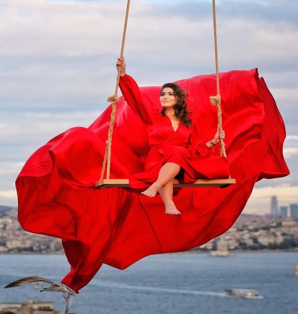 Istanbul Flying Dress Rooftop Photo Shoot - Starting Point in Balat, Istanbul