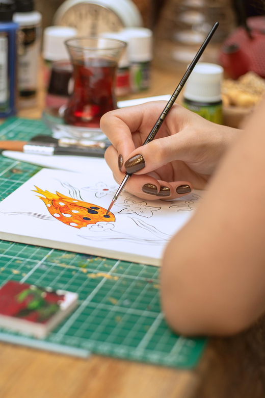 Istanbul: Turkish Tile - Ceramic Art Workshop - Starting Point at the Historic Hafiz Mustafa Signboard
