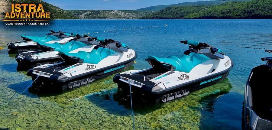 Istra Adventure JET SKI SAFARI 20, 45, 90 MIN - Discovering Arsia Bay and the Eastern Coast of Istria