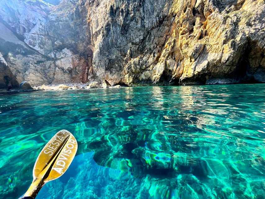 Jávea: Cala Portixol Kayak Tour with Snorkel & Cliff Jumping - Exploring Cala el Pom’s Crystal Waters and Underwater Caves