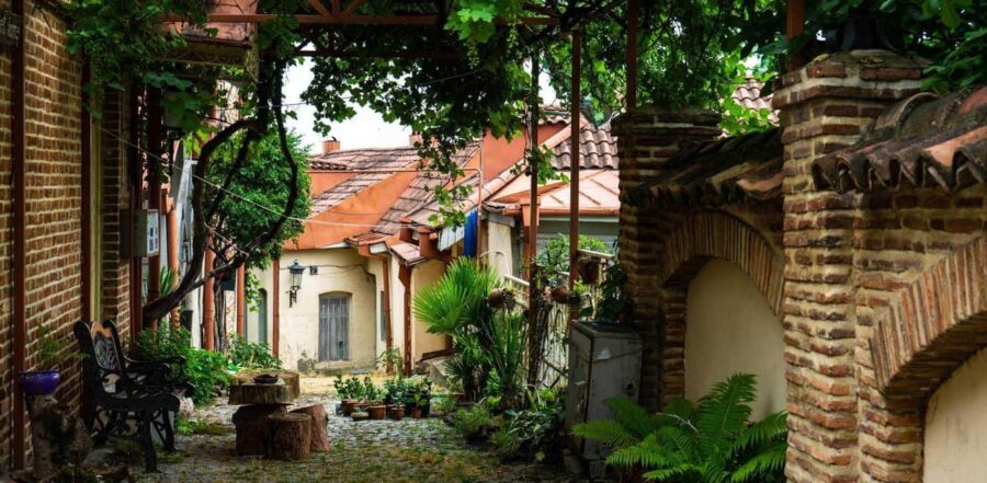 kakaheti free wine bodbe sighnagi & telavi - Starting Point at Vakhtang Gorgasali Square