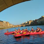 Kayak on the Arno river in Florence under the arches of the Old Bridge - Exploring Florence from the Water