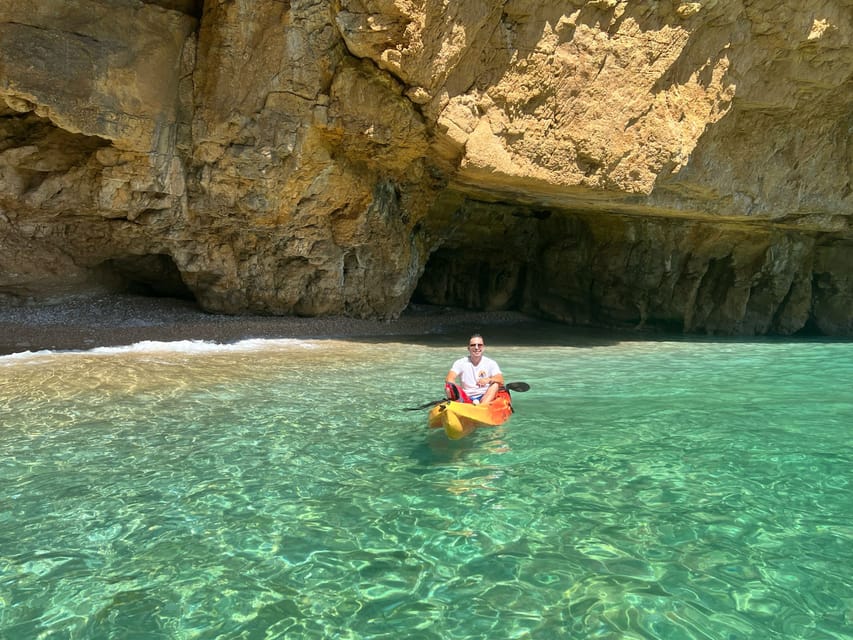 kayak route in granadella javea cave llop marí,cala en caló - From Cala Granadella to the Famous Cueva del Llop Marí