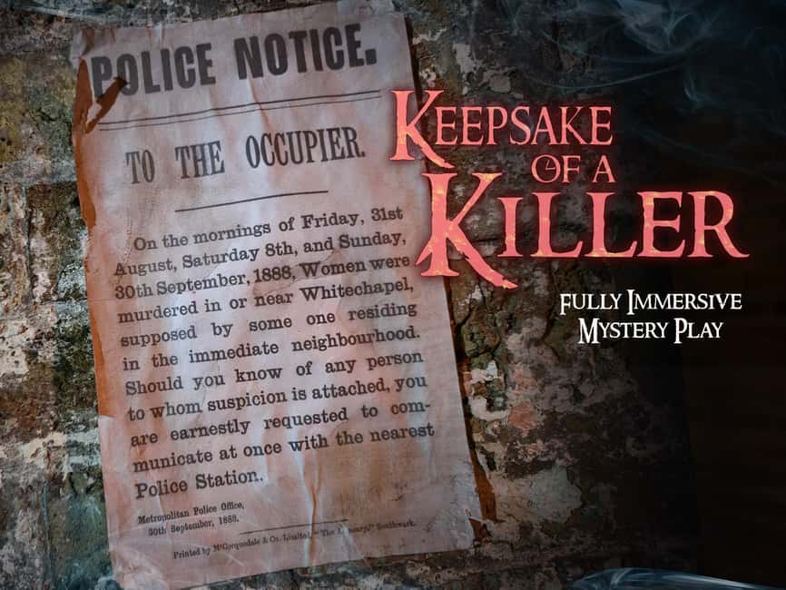 Keepsake of a Killer: Immersive Murder Mystery Play - The Virtual Crime Scene and Police Reports