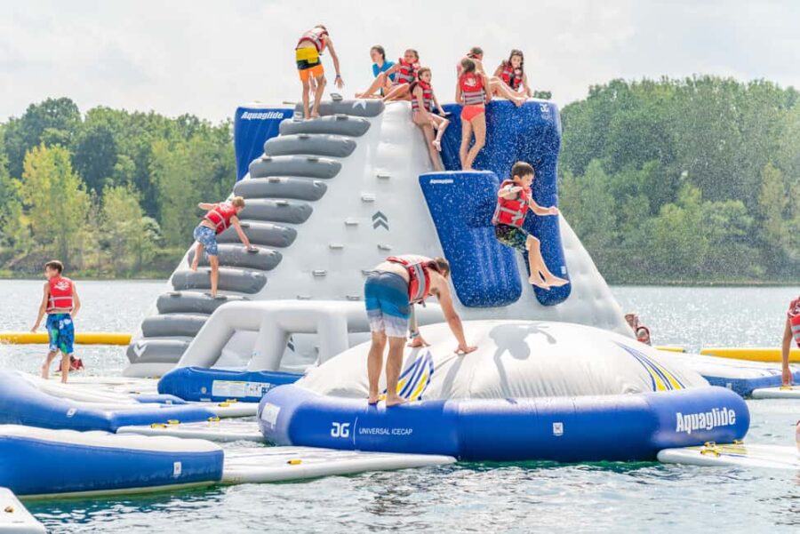 Kent: Ticket for Two - Aqua Park Inflatable Water Course - Convenient Location at Hangloose Adventure in Kent