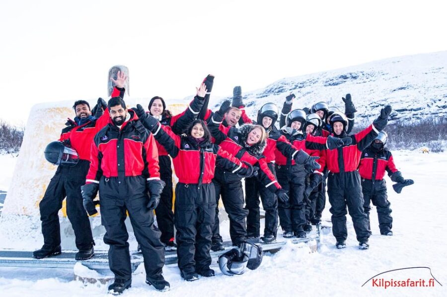 Kilpisjärvi: Border of Three Countries Snowmobile Safari - Driving on the Frozen Lake Kilpisjärvi