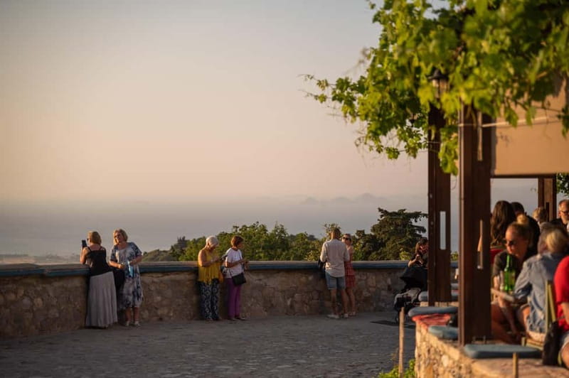 Kos: Zia Village Sunset Tour with Hotel Pickup - Relaxing at Neromylos Café by the Watermill
