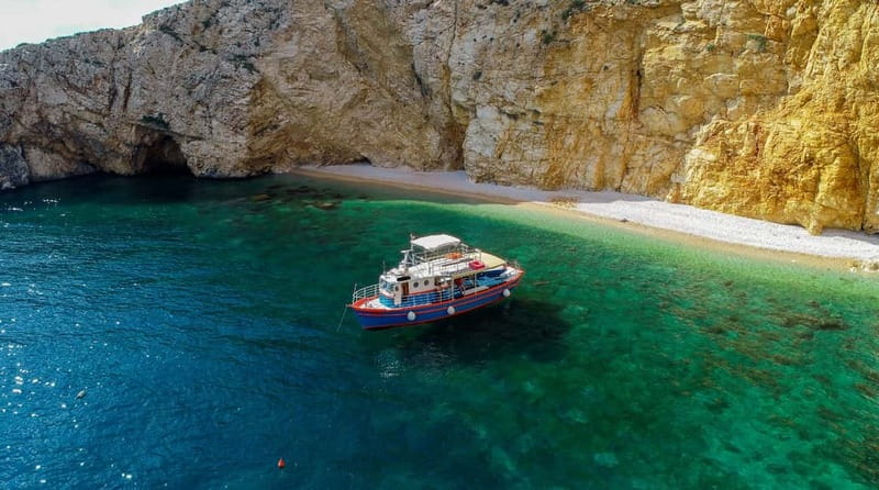 Krk: Golden Beach and Blue Cave Cruise with Welcome Drink - Departing from Krk: Starting Point and Check-In