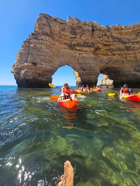 Lagoa: Benagil Cave and Marinha Beach Guided Kayaking Tour - Starting Point at Lagoa’s Beach Entrance Next to "Litoral" Restaurant