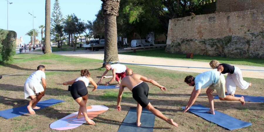 Lagos: Slacklining Made Easy | Yoga & Slacklining - The Location: Jardim da Constituição and Alternative Venue