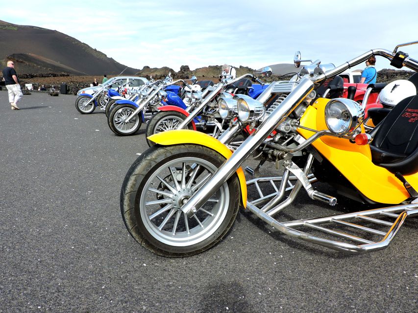 Lanzarote: three wheeler trike tour for three people - From the Volcanoes to La Santa