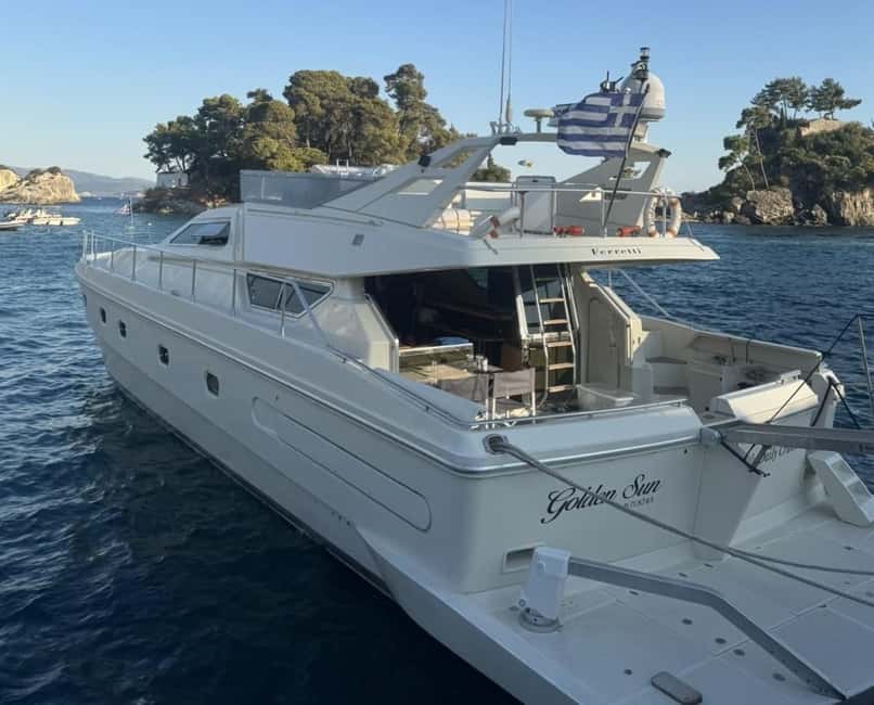 Lefkimmi: Sivota Village, Blue Lagoon and Cave Sunset Cruise - Board a Modern Luxury Boat at Lefkimmi Port