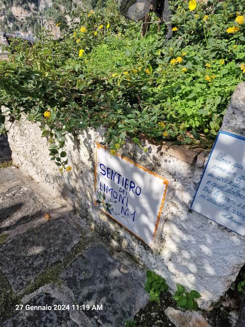 Lemon Path - Amalfi coast - Starting Point at the Reginna Palace Hotel in Maiori