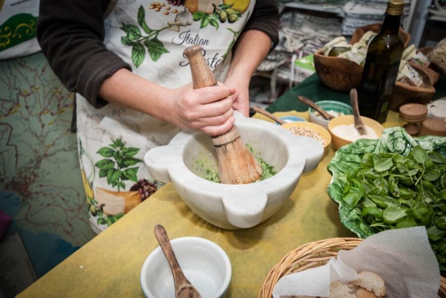 Levanto: Pesto-Making Class - Learning How to Make Ligurian Pesto