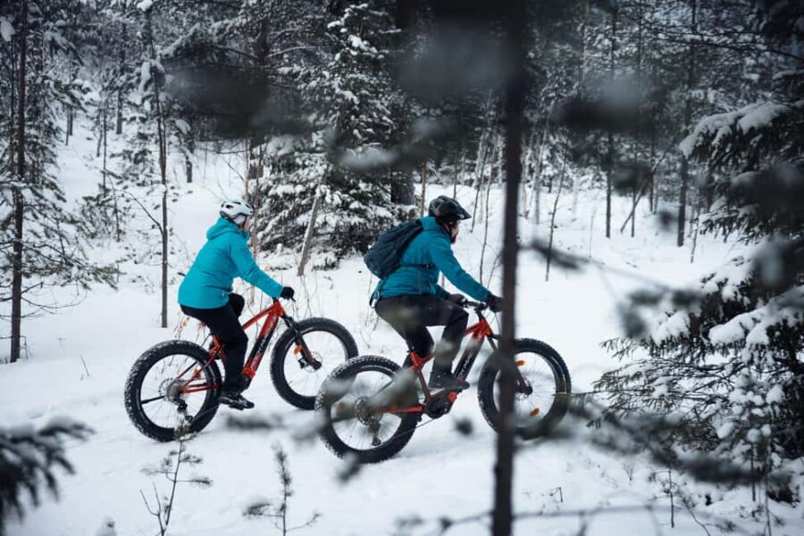 Levi: E-Fatbike Adventure in Snowy Forest - Exploring Levi’s Snowy Forests on Electric Fatbikes