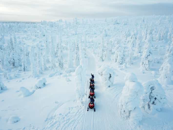 Levi: Easy Snowmobile Safari into the Nature - From the Safartica Office to the Arctic Wilderness