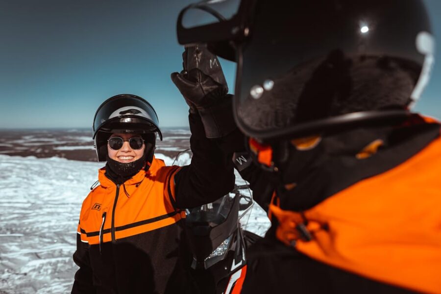 Levi: Full Day Snowmobile Safari to Wilderness - Snowmobile Driving: Learning and Riding