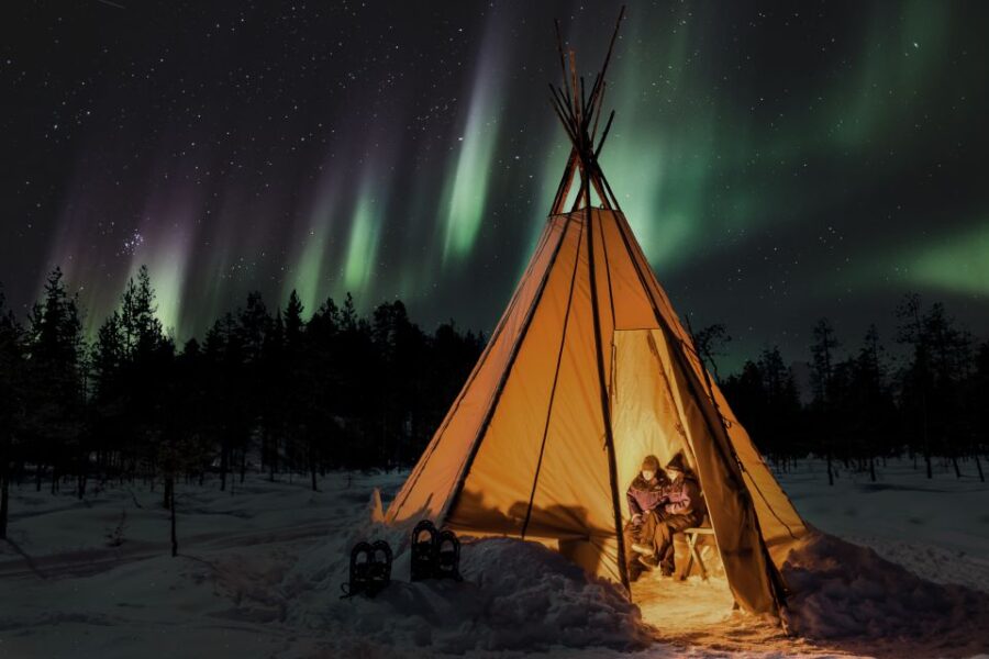 Levi: Northern Lights Campfire - The Scenic Drive to Prime Aurora Viewing Spots